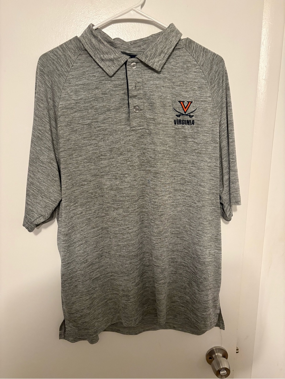 Virginia UVA Cavaliers Men's Grey Polo Shirt